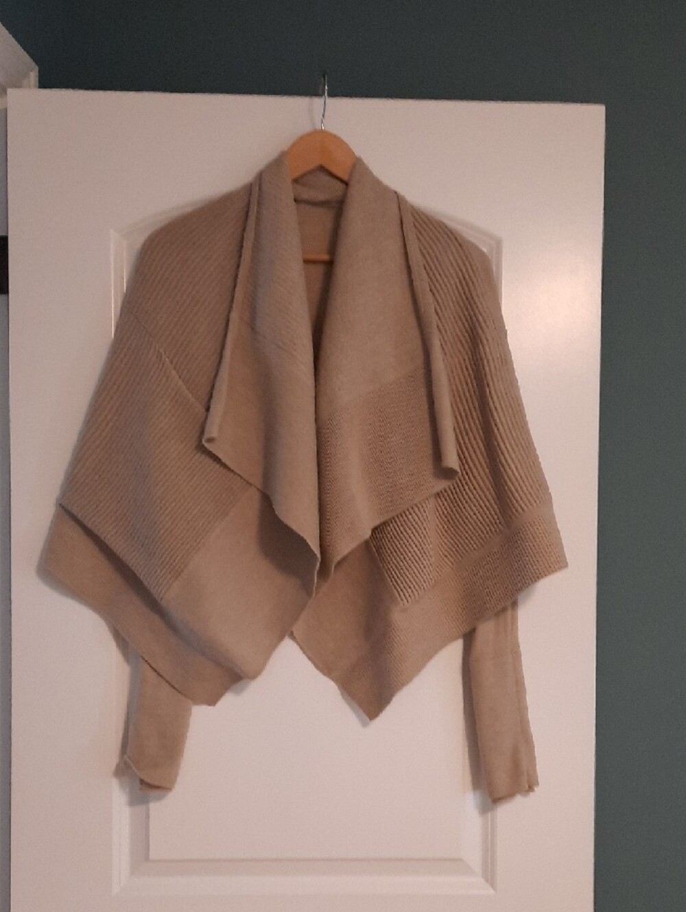 lululemon athletica Light Beige Open-Front Ribbed Cardigan - Picture 5 of 7